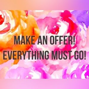 Closet clean out!!! Hoping to sell everything this weekend! Make me an offer!